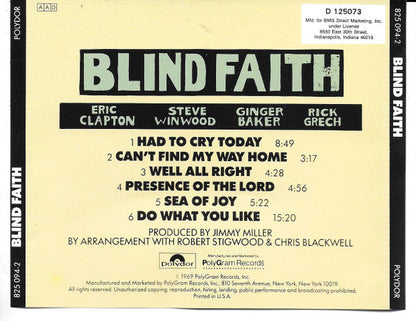 Blind Faith (2) - Blind Faith (CD) | Near Mint (NM) Near Mint (NM)-