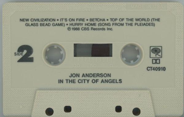 Jon Anderson - In The City Of Angels (CASS) | Near Mint (NM) Near Mint (NM)--