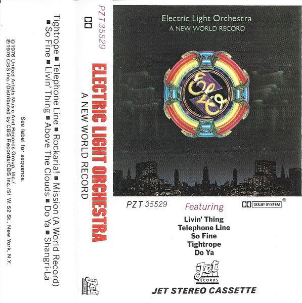 Electric Light Orchestra - A New World Record *CASSETTE* | Near Mint (NM) Near Mint (NM)-