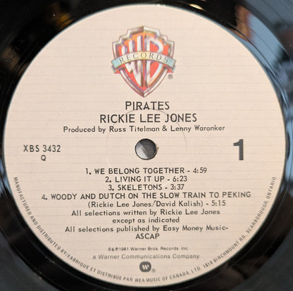 Rickie Lee Jones - Pirates (VINYL) | Near Mint (NM) Very Good Plus (VG+)-