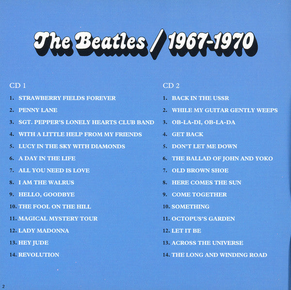 The Beatles - 1967-1970 (2xCD CANADA) | Near Mint (NM) Near Mint (NM)-