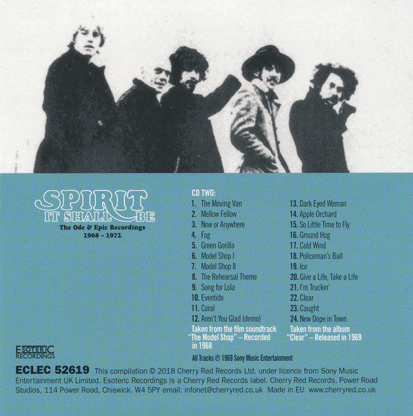 Spirit (8) - It Shall Be: The Ode & Epic Recordings 1968-1972 *5XCD BOX* | Excellent (EX) Near Mint (NM)--