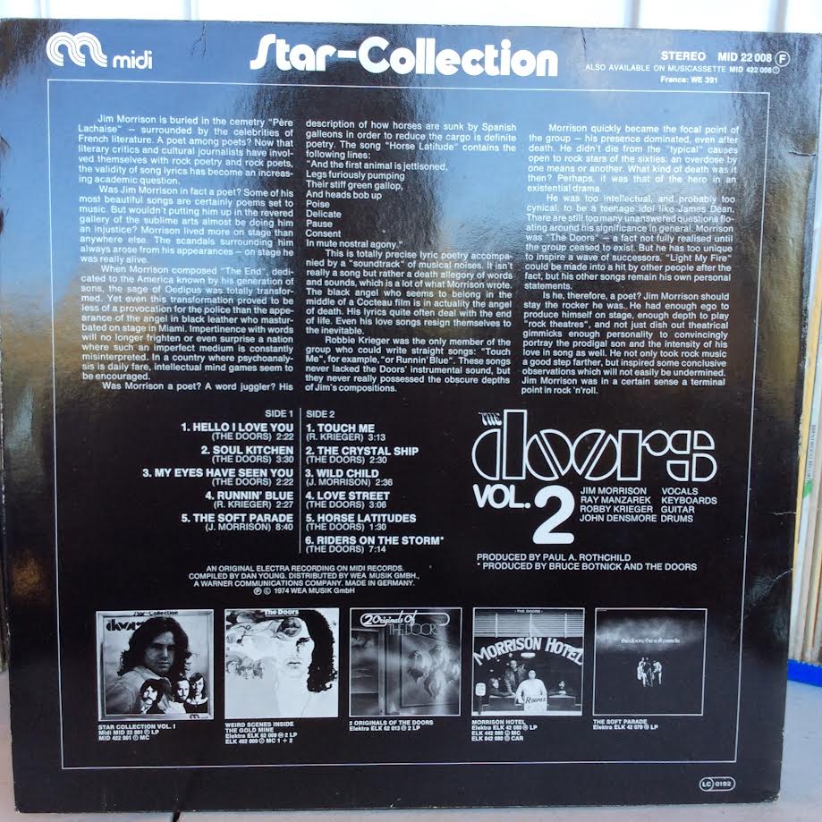 The Doors - Star-Collection Vol.2 (VINYL) | Near Mint (NM) Near Mint (NM)-