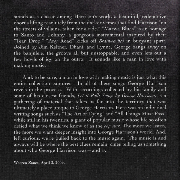 George Harrison - Let It Roll (Songs By George Harrison) (cd) | Near Mint (NM) Near Mint (NM)-