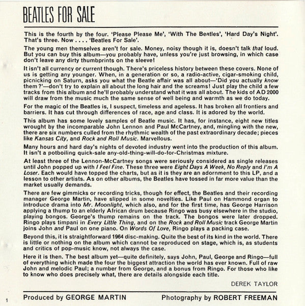 The Beatles - Beatles For Sale *CD-GERMANY* | Near Mint (NM) Near Mint (NM)-