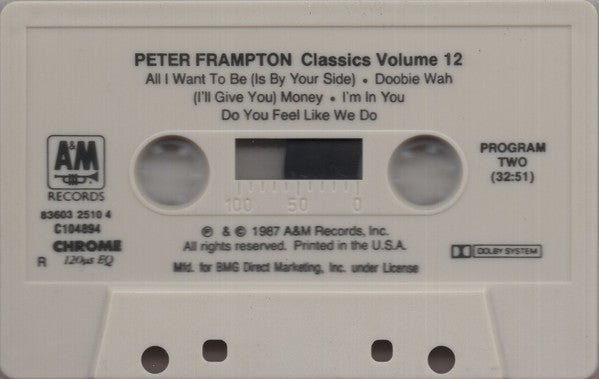 Peter Frampton - Classics Volume 12 *CASSETTE* | Near Mint (NM) Near Mint (NM)--
