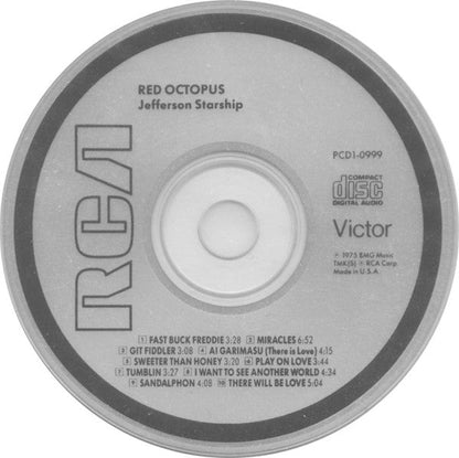Jefferson Starship - Red Octopus (CD) | Near Mint (NM) Excellent (EX)-