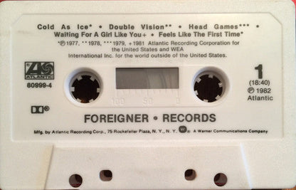 Foreigner - Records *CASSETTE* | Near Mint (NM) Near Mint (NM)-