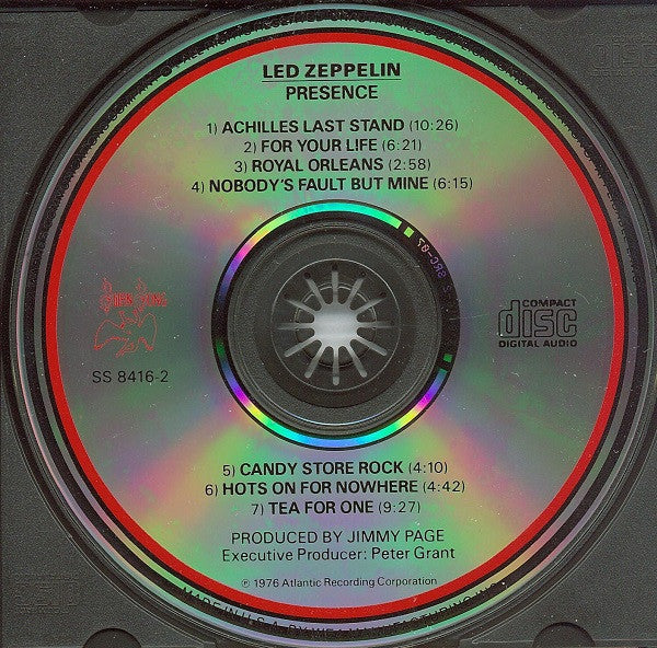Led Zeppelin - Presence (CD) | Near Mint (NM) Near Mint (NM)-
