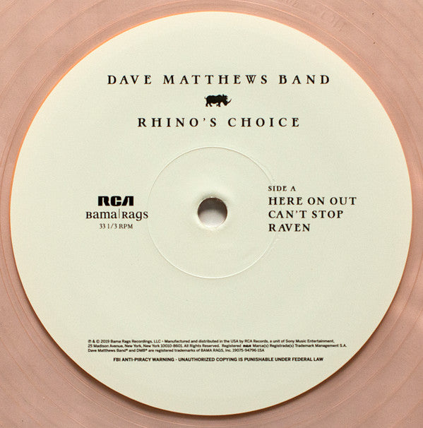 Dave Matthews Band - Rhino's Choice *TARGET/ROSE COLOR* | Near Mint (NM) Near Mint (NM)-