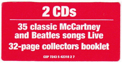 Paul McCartney - Back In The U.S. *CD* |-