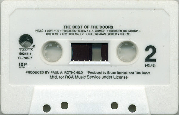The Doors - The Best Of The Doors *REMASTERED/CASSETTE* | Near Mint (NM) Near Mint (NM)--