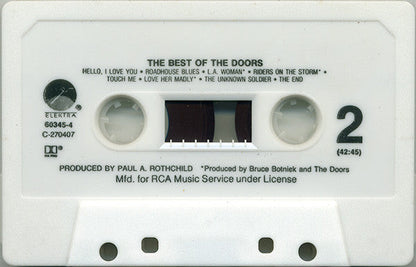 The Doors - The Best Of The Doors *REMASTERED/CASSETTE* | Near Mint (NM) Near Mint (NM)--
