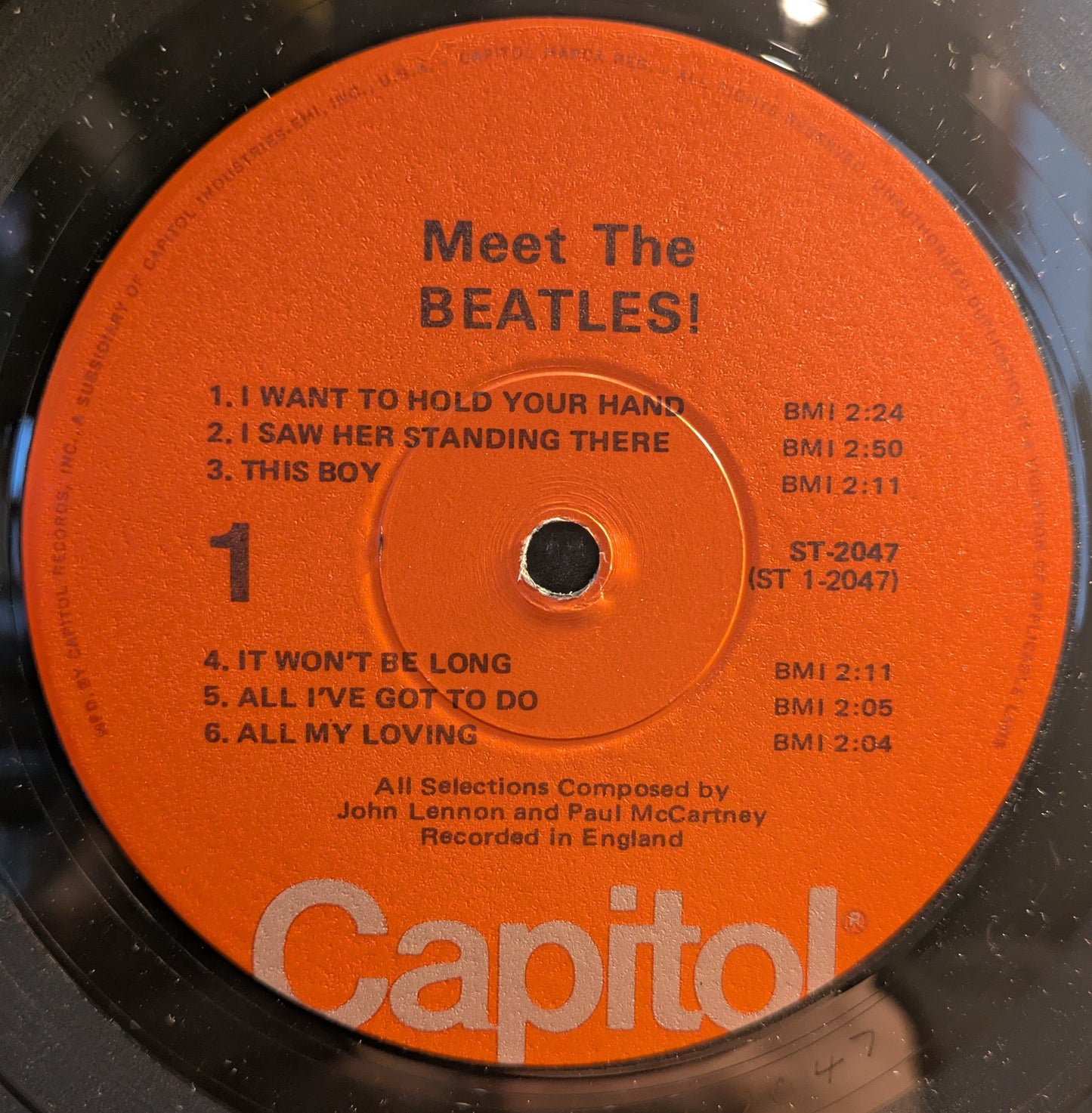The Beatles - Meet The Beatles! (VINYL)(WINCHESTER REISSUE) | Near Mint (NM) Excellent+ (EX+)-