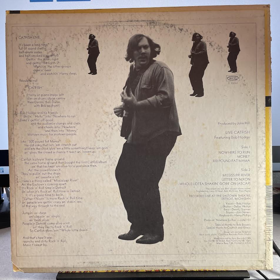 Catfish (6) - Live Catfish (VINYL) | Near Mint (NM) Very Good Plus (VG+)--
