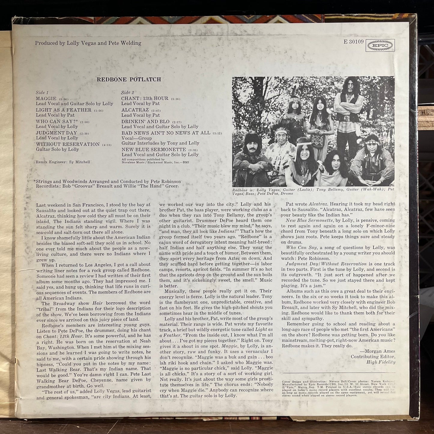 Redbone - Potlatch (VINYL) | Near Mint (NM) Very Good Plus Plus (VG++)-