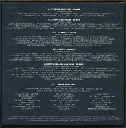 George Harrison - All Things Must Pass (50th Anniversary) (CD BOX SET) | Near Mint (NM) Near Mint (NM)--
