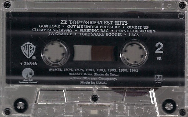 ZZ Top - Greatest Hits (CASSETTE) | Near Mint (NM or M-) Excellent (EX)--