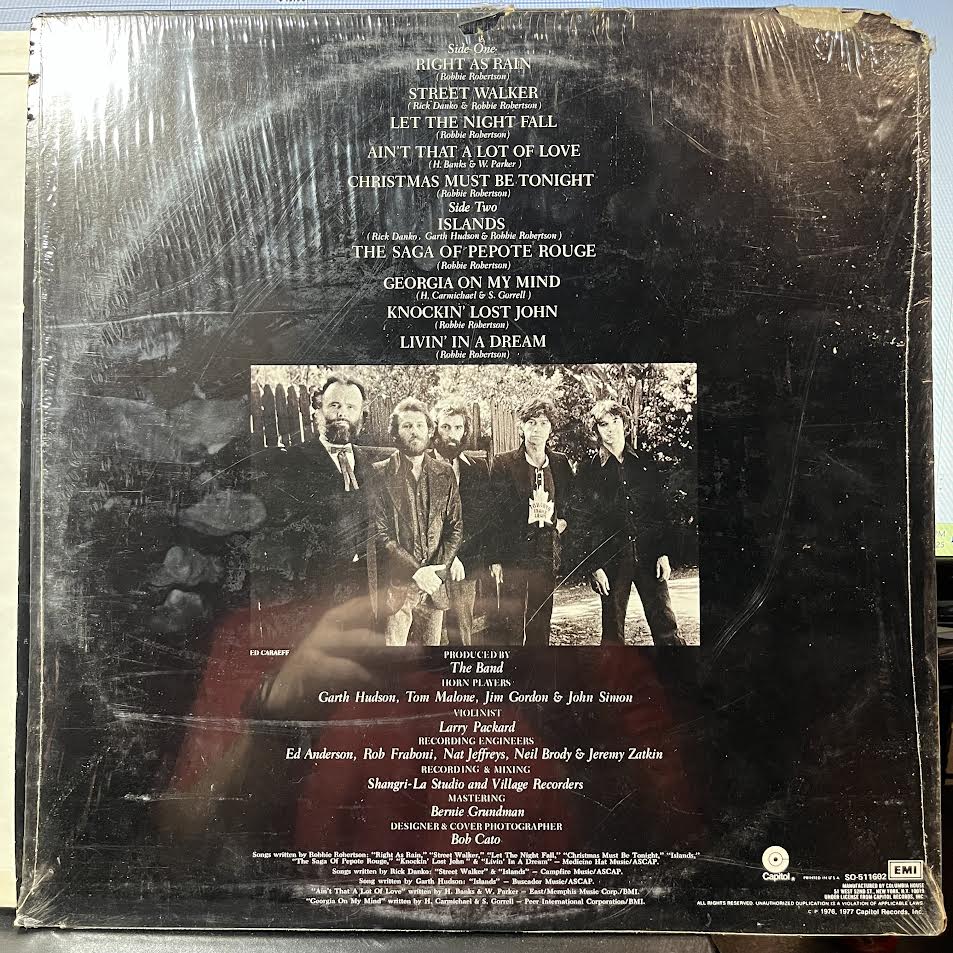 The Band - Islands (VINYL) | Near Mint (NM) Very Good Plus (VG+)-