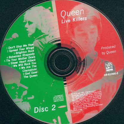 Queen - Live Killers (2xCD) | Near Mint (NM) Near Mint- (NM-)-
