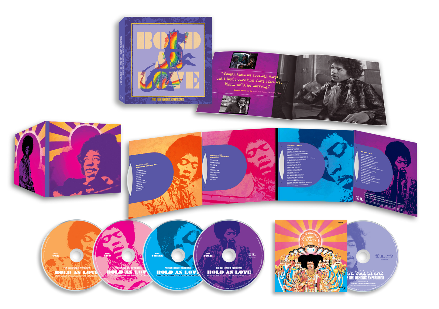 The Jimi Hendrix Experience - Bold As Love (4CD + Blu-Ray Box Set) |-