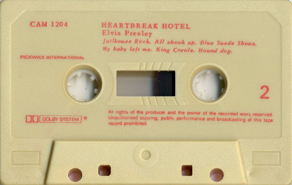 Elvis Presley - Heartbreak Hotel *CASSETTE* | Near Mint (NM) Excellent (EX)--