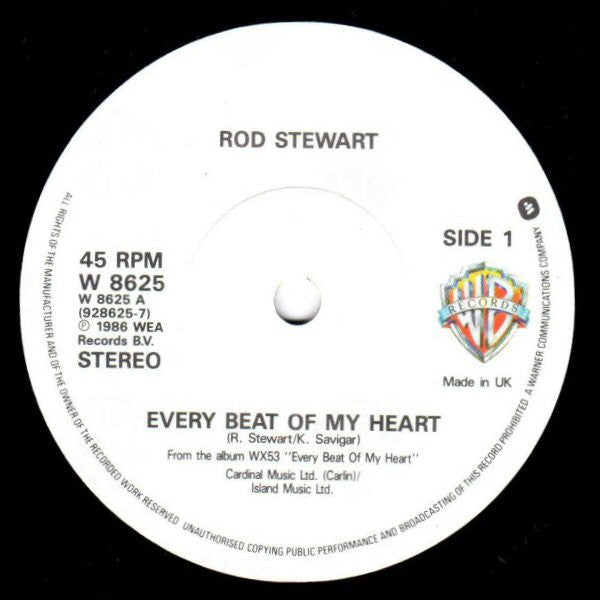 Rod Stewart - Every Beat Of My Heart *7"* | Near Mint (NM) Near Mint (NM)-
