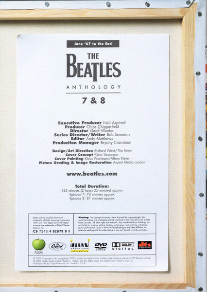 The Beatles - Anthology (DVD BOX - MISSING DISC 1) |-