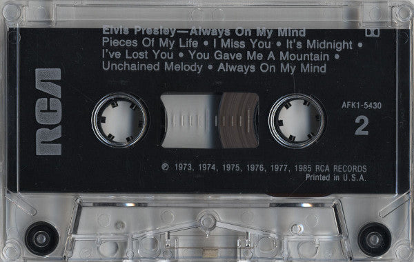 Elvis Presley - Always On My Mind (CASSETTE) | Near Mint (NM) Near Mint (NM)-