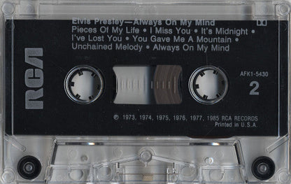 Elvis Presley - Always On My Mind (CASSETTE) | Near Mint (NM) Near Mint (NM)-
