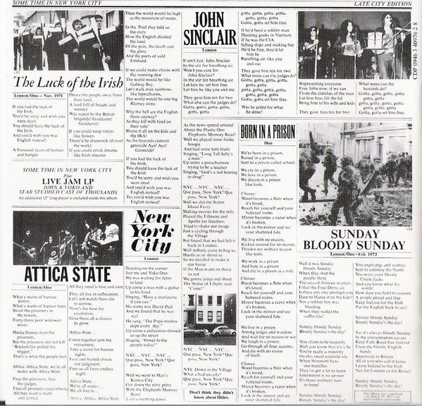 John Lennon & Yoko Ono - Some Time In New York City *CD* | Near Mint (NM) Near Mint (NM)-