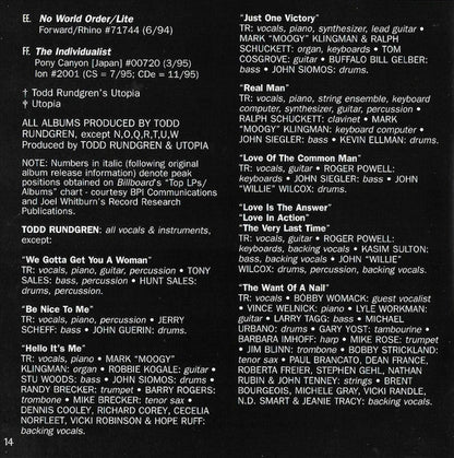Todd Rundgren - The Very Best Of Todd Rundgren (CD) | Near Mint (NM) Excellent (EX)--