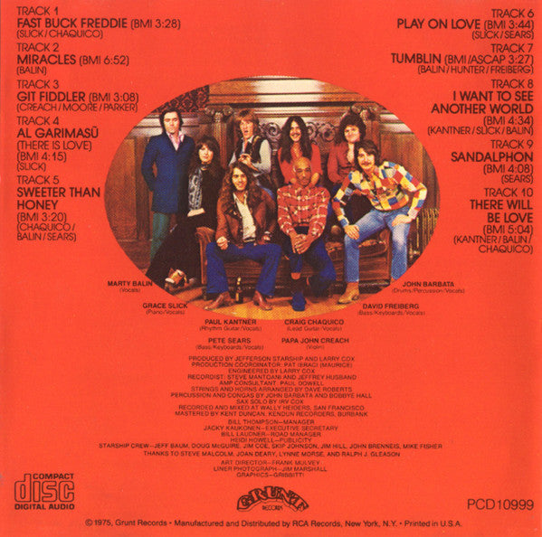 Jefferson Starship - Red Octopus (CD) | Near Mint (NM) Excellent (EX)-