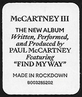 Paul McCartney - McCartney III (CD) | Near Mint (NM) Near Mint (NM)-