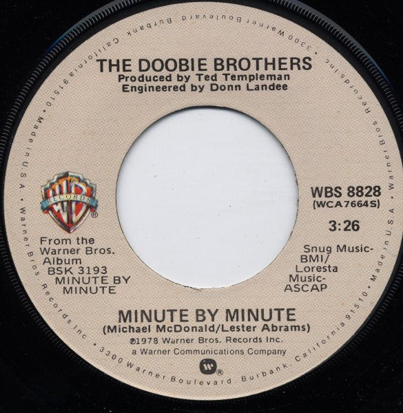 The Doobie Brothers - Minute By Minute (7" VINYL) | Near Mint (NM) Near Mint (NM)-