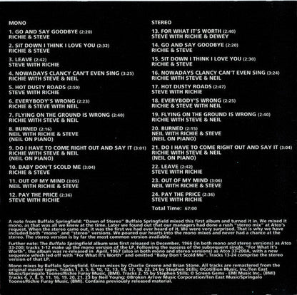 Buffalo Springfield - Buffalo Springfield (HDCD) | Near Mint (NM) Near Mint (NM)--