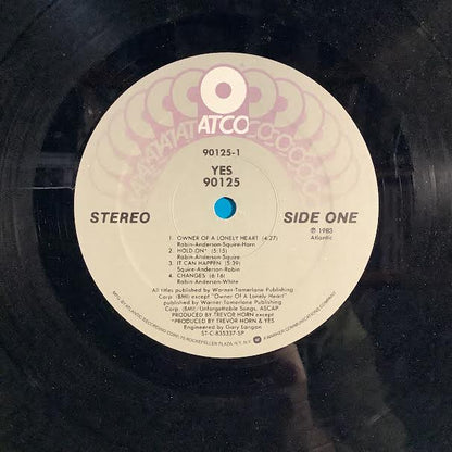 Yes - 90125 (SPECIALTY - VINYL) | Very Good Plus (VG+) Excellent (EX)-