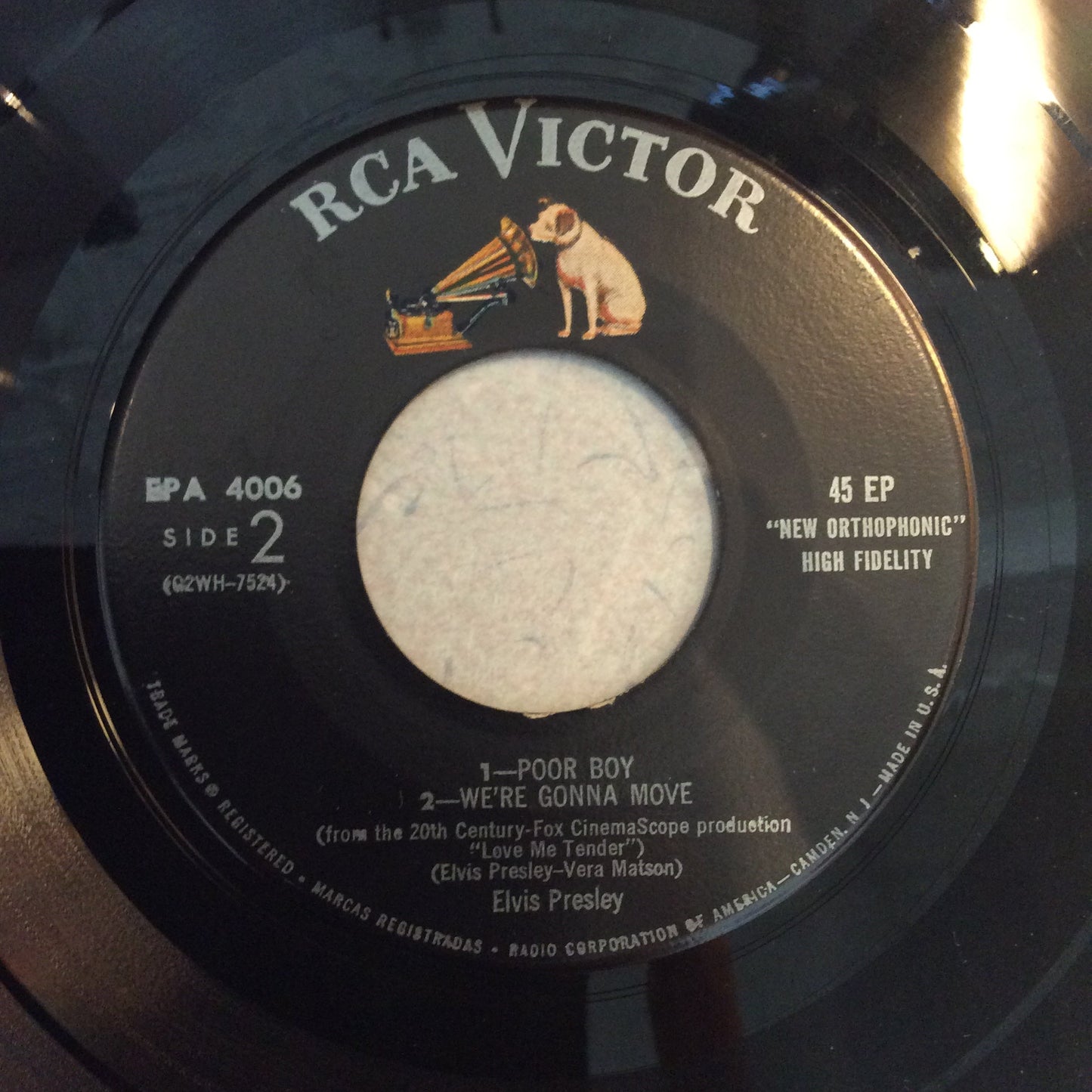 Elvis Presley - Love Me Tender (7" VINYL) | Very Good Plus (VG+) Excellent (EX)--
