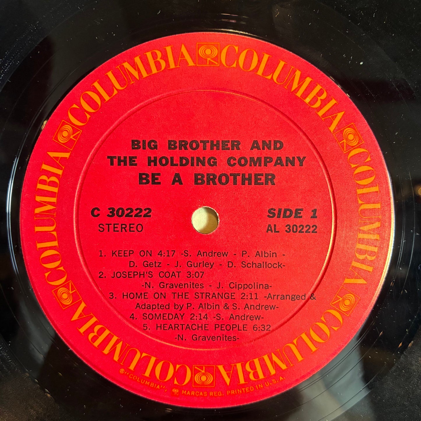 Big Brother & The Holding Company - Be A Brother (VINYL) | Very Good Plus (VG+) Very Good Plus (VG+)--