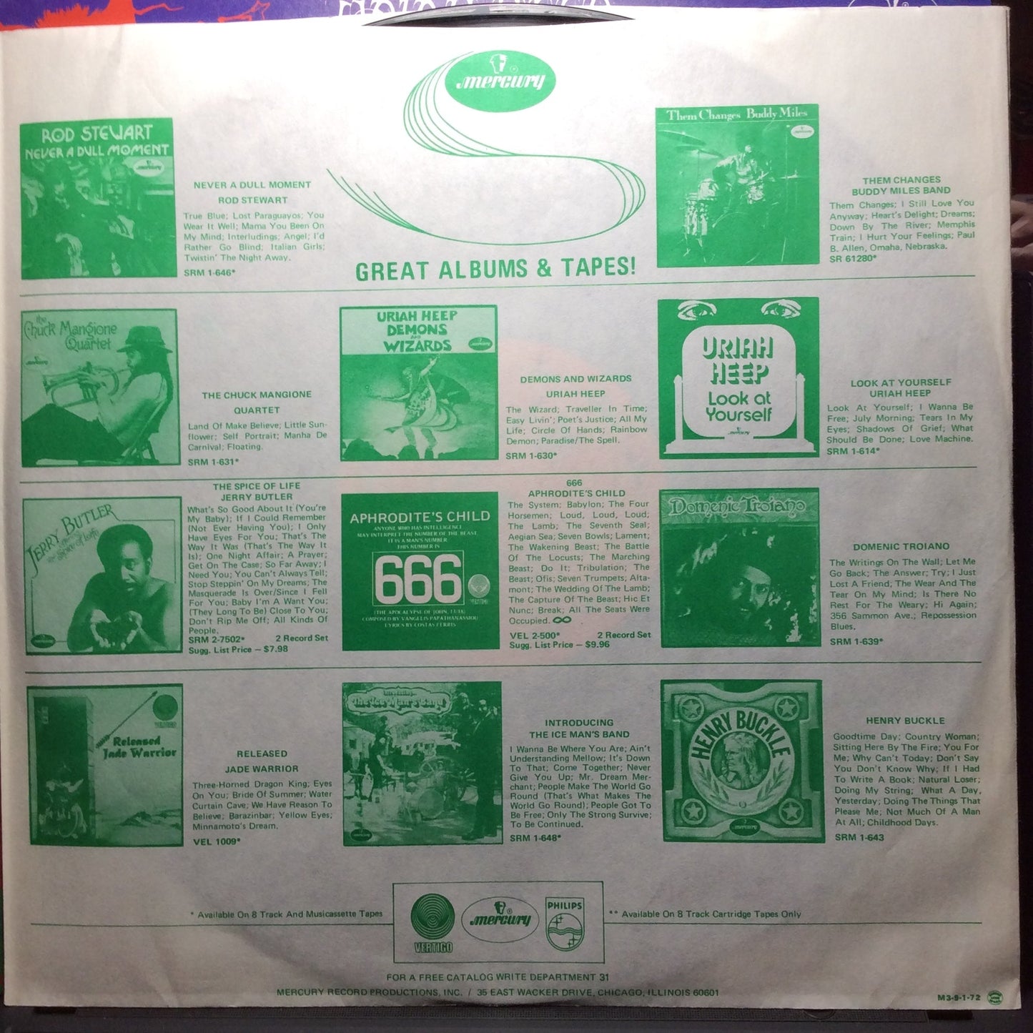Uriah Heep - The Magician's Birthday (VINYL) | Very Good Plus (VG+)-