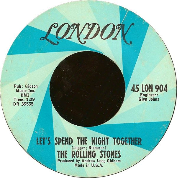 The Rolling Stones - Let's Spend The Night Together / Ruby Tuesday (7" VINYL) | Very Good Plus (VG+) Very Good Plus (VG+)--