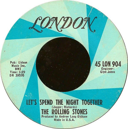The Rolling Stones - Let's Spend The Night Together / Ruby Tuesday (7" VINYL) | Very Good Plus (VG+) Very Good Plus (VG+)--