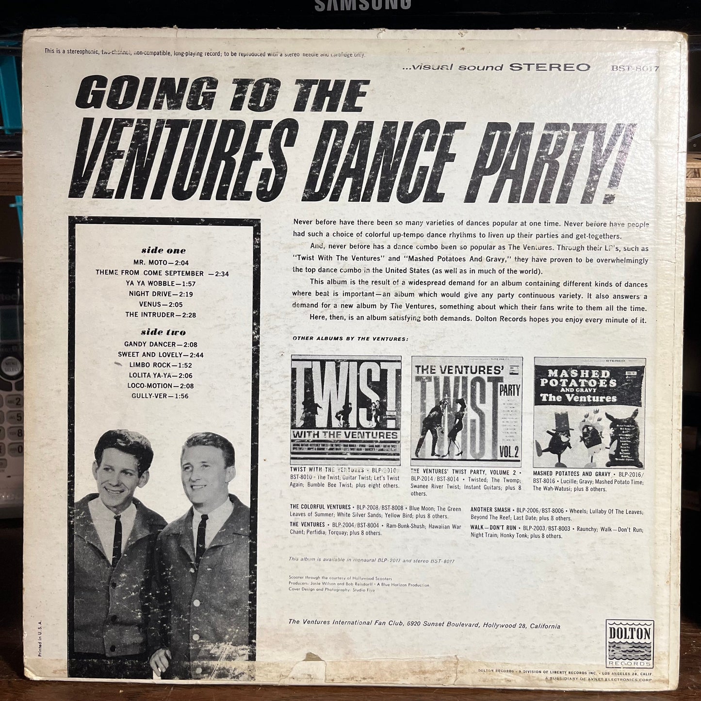 The Ventures - Going To The Ventures Dance Party! (VINYL) | Very Good Plus (VG+) Very Good (VG)--