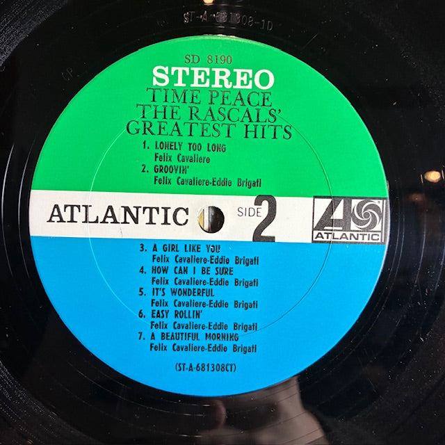 The Rascals - Time Peace: The Rascals' Greatest Hits (VINYL) | Very Good Plus (VG+) Very Good Plus (VG+)--