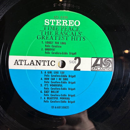 The Rascals - Time Peace: The Rascals' Greatest Hits (VINYL) | Very Good Plus (VG+) Very Good Plus (VG+)--