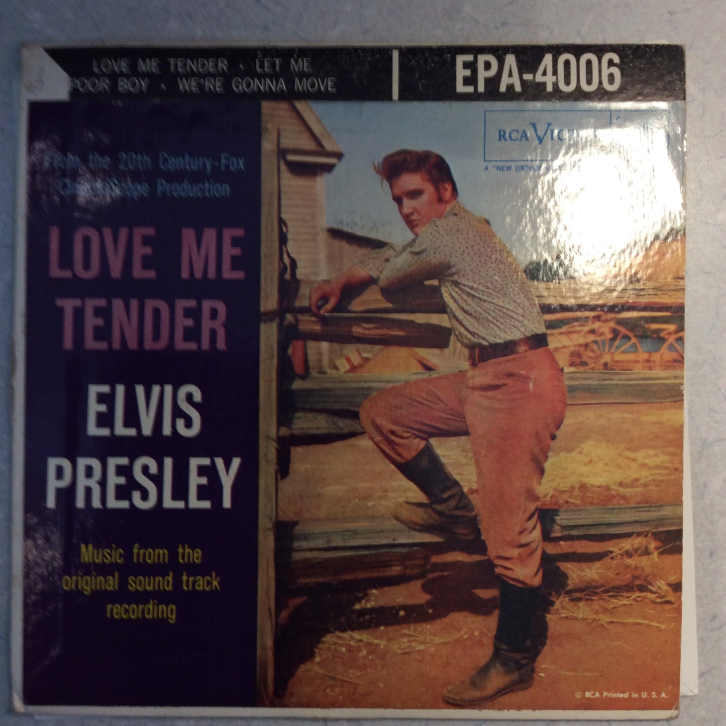 Elvis Presley - Love Me Tender (7" VINYL) | Very Good Plus (VG+) Excellent (EX)--
