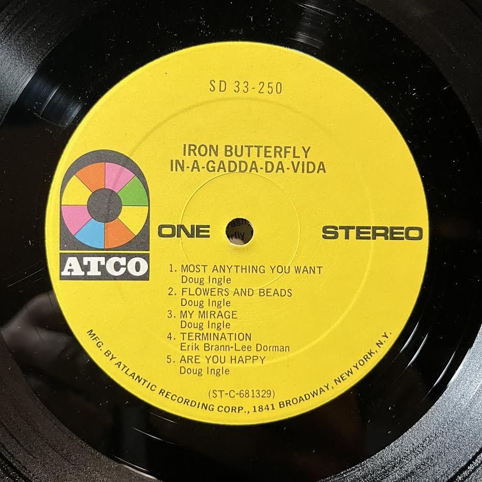 Iron Butterfly - In-A-Gadda-Da-Vida (VINYL) | Very Good Plus Plus (VG++) Excellent+ (EX+)--