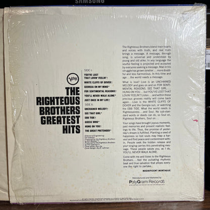 The Righteous Brothers - Greatest Hits (VINYL) | Excellent+ (EX+)-