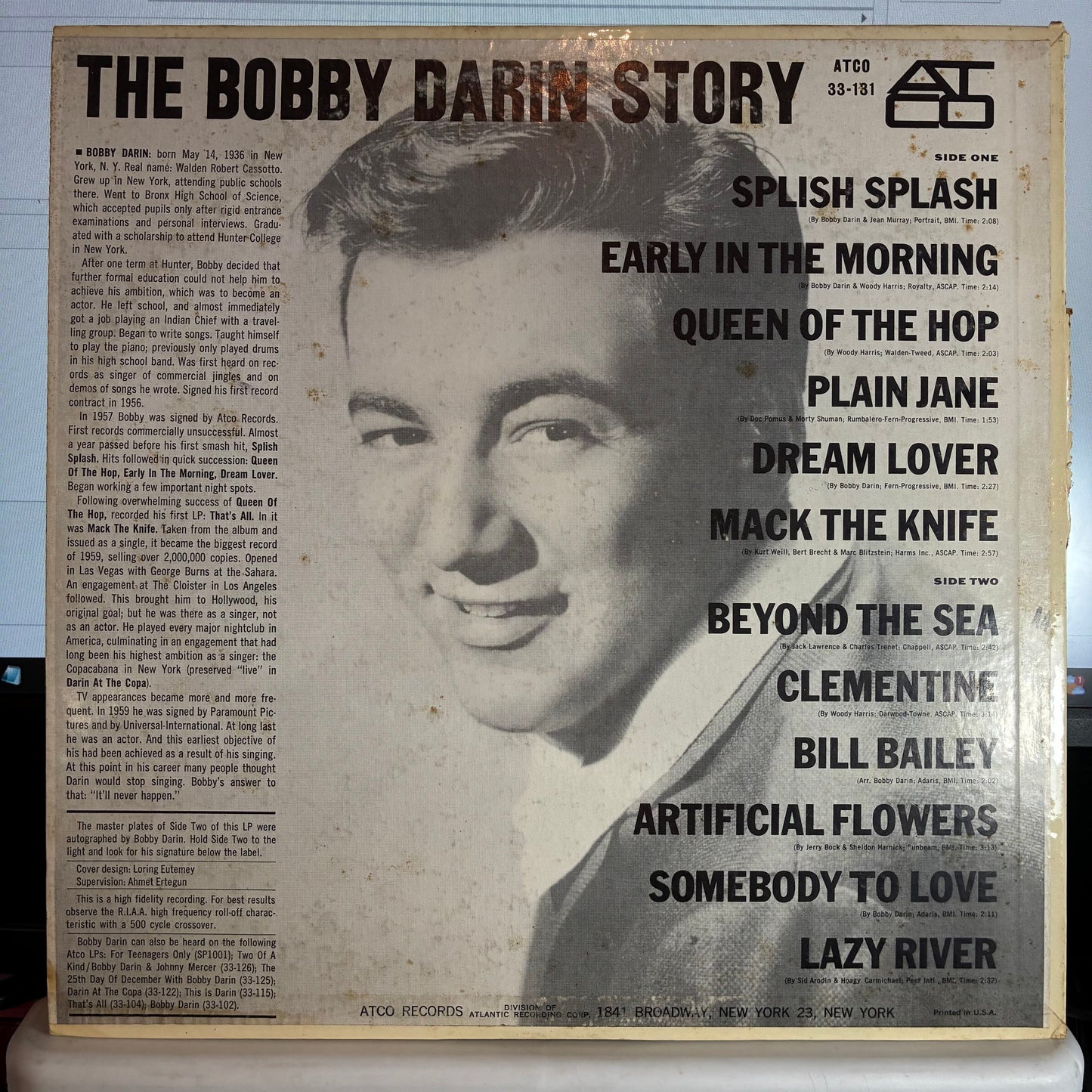 Bobby Darin - The Bobby Darin Story (VINYL) | Very Good Plus (VG+) Very Good Plus (VG+)--