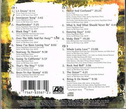 Led Zeppelin - How The West Was Won (3xCD) | Very Good Plus (VG+) Very Good (VG)-